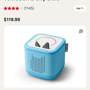 Tonies Blue Kids Audio Box + 2 Tonies figures